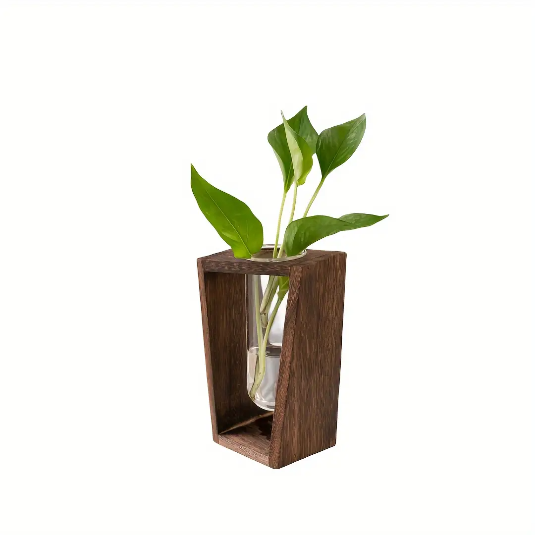 Propagation Station Vase - Moderne houten stekvaas - Minimalistische hydrocultuur
