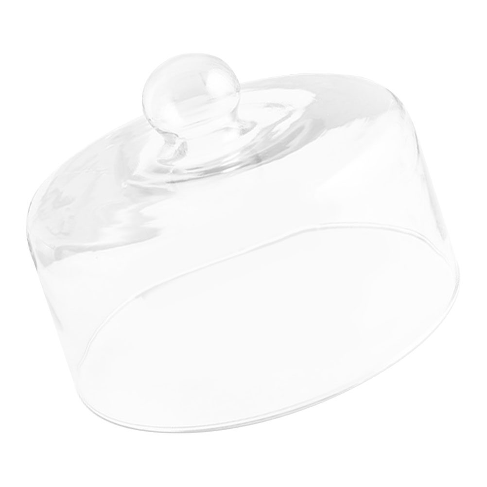 Plastic Dome Clear - 21cm glazen taartkap voor dessertpresentatie, serveerschaal,