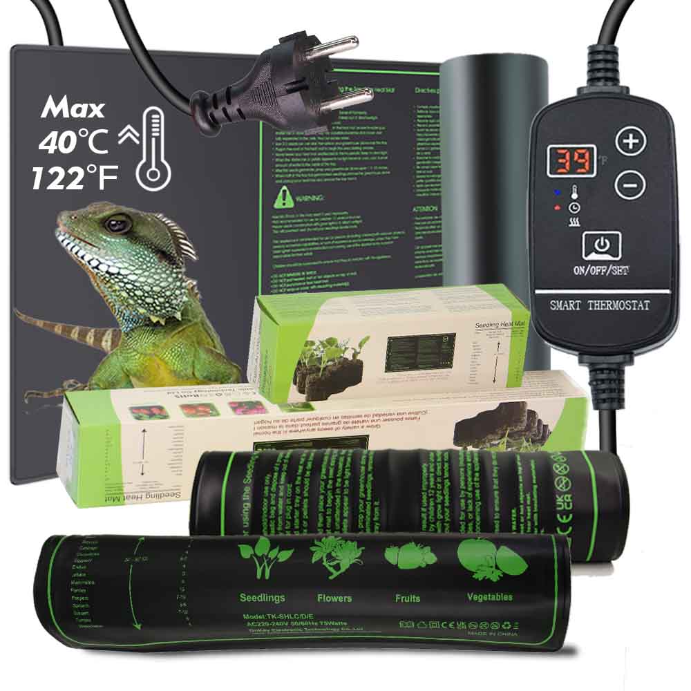 Heat Mat Seedling - 7-100W Planten Verwarmingskussen Met 16 ℃