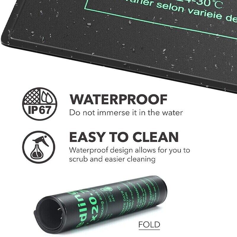 Heat Mat Seedling - LERWAY 21W Zaailing Verwarming Mat EU