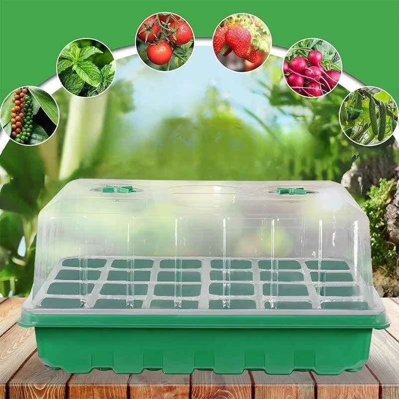 Humidity Dome Kit - 1/5-delige zaaitrayset - 24-cellige kweekbak met