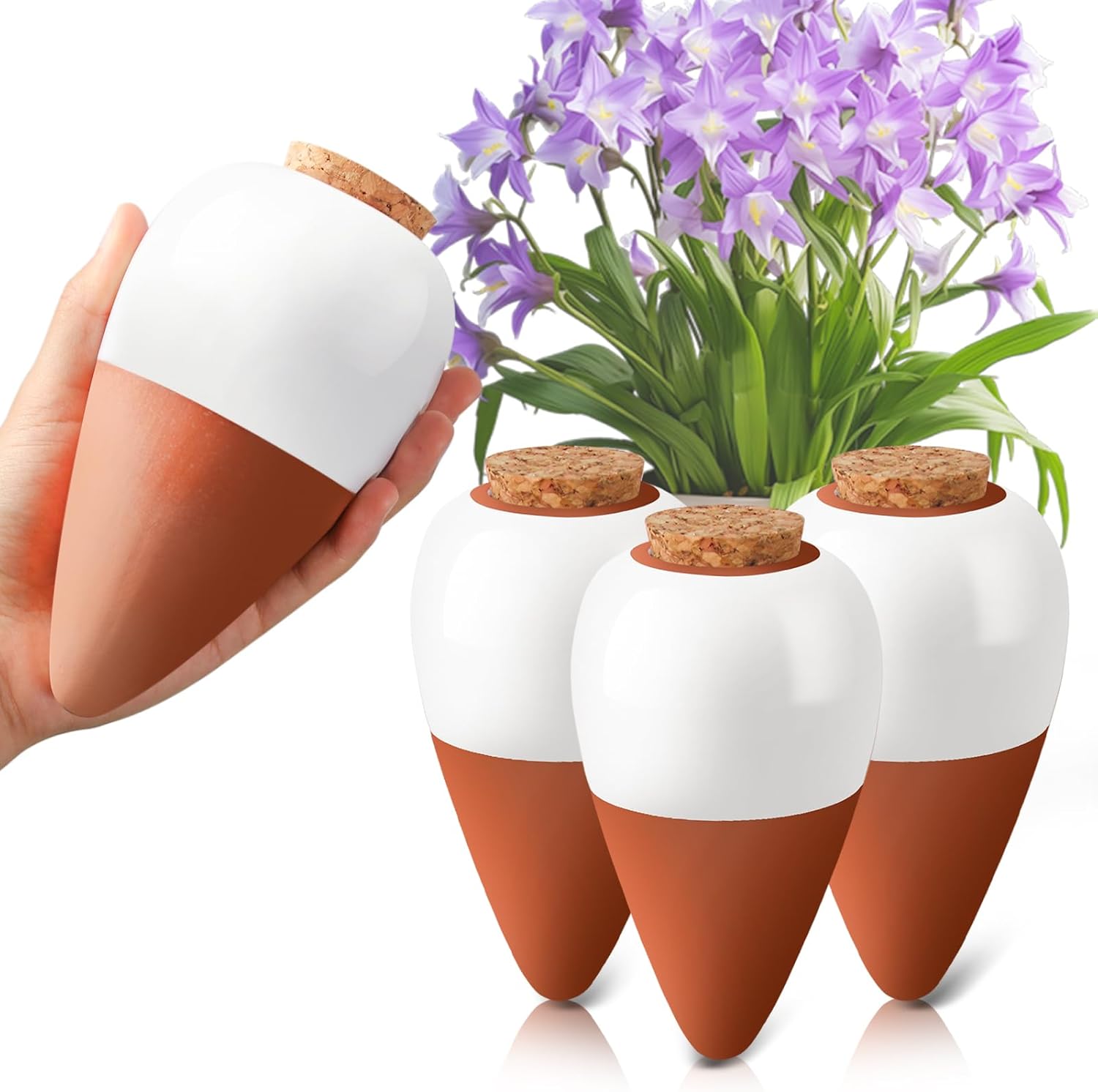 Self Watering Insert - Terracotta gietstokjes, zelfwatergevende globe, langzaam watergevende