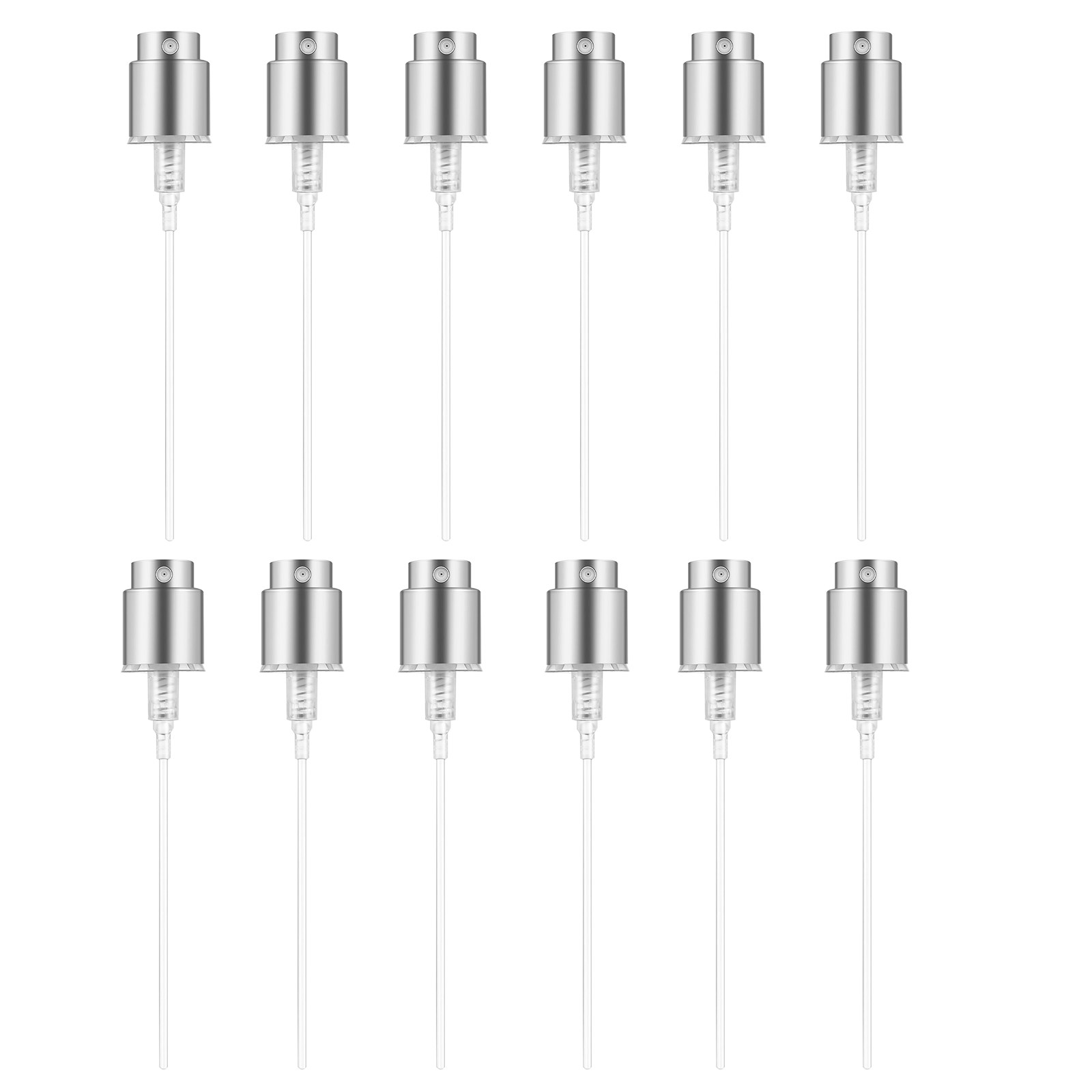 Misting Bottle Fine - 12Sets Parfum Spray Nozzle Zilveren Rand
