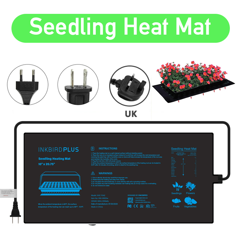 Heat Mat Seedling - 20.75X10Cm Eu/Us/Uk/Au Plug Zaailing Warmte Mat