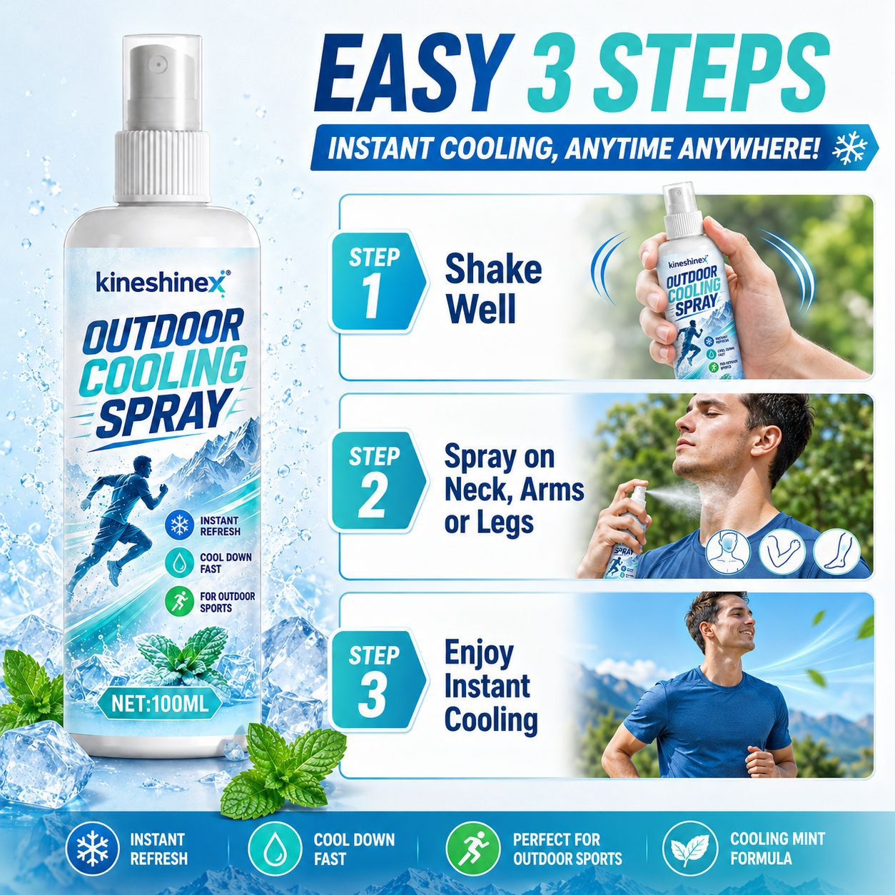 Outdoor Cooling Spray 100ml –  - Misting Bottle Fine recensie en prijs