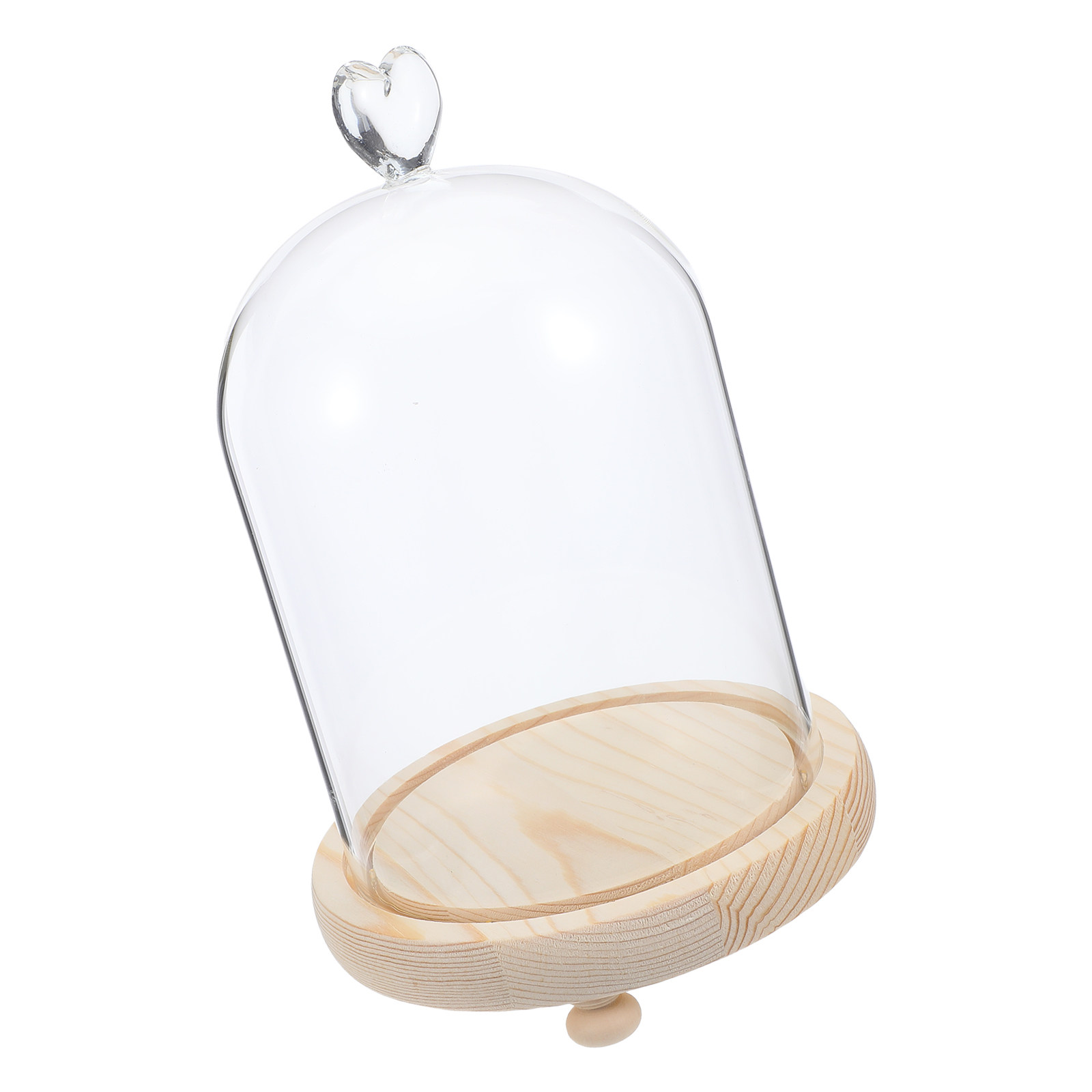 Hartvormige glazen stolp met h - Plastic Dome Clear recensie en prijs