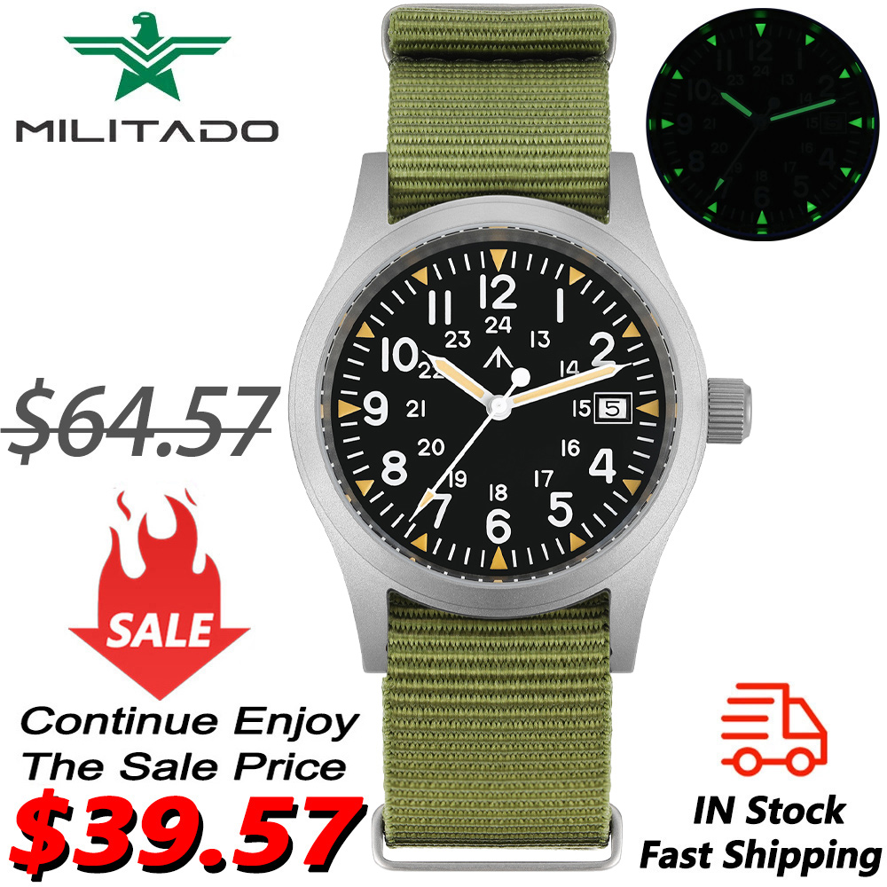 Militado ML05 militair horloge - Plastic Dome Clear recensie en prijs