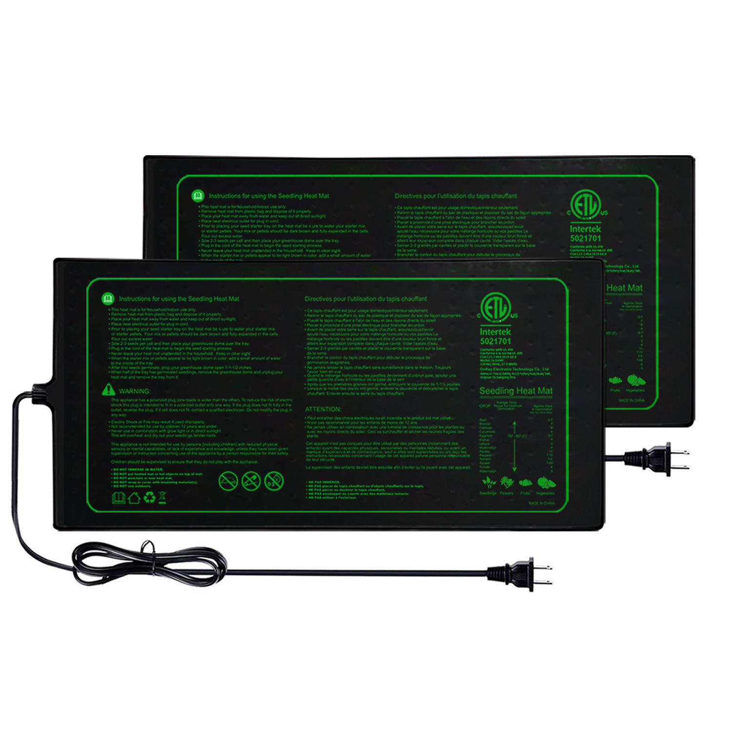 Twee-pack 20x10Inch Zaailing W - Heat Mat Seedling recensie en prijs