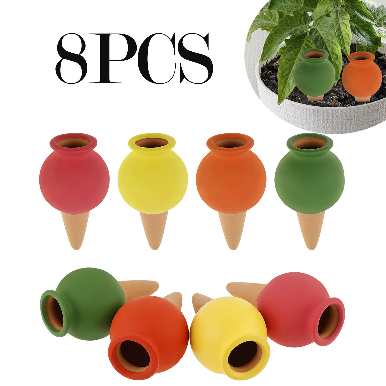 8 Stuks Terracotta Zelf Wateri - Self Watering Insert recensie en prijs