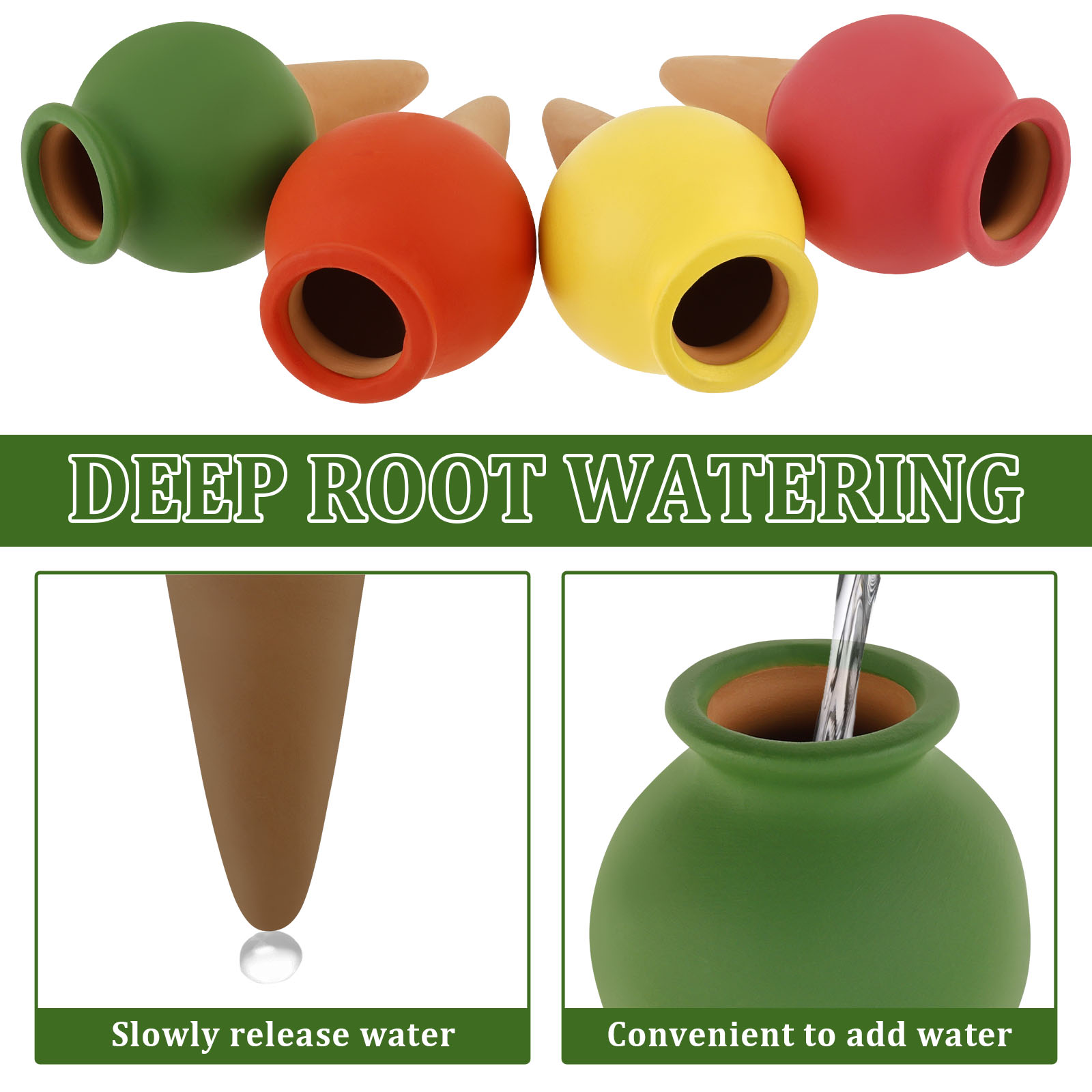 8 Stuks Terracotta Zelf Wateri - Self Watering Insert recensie en prijs