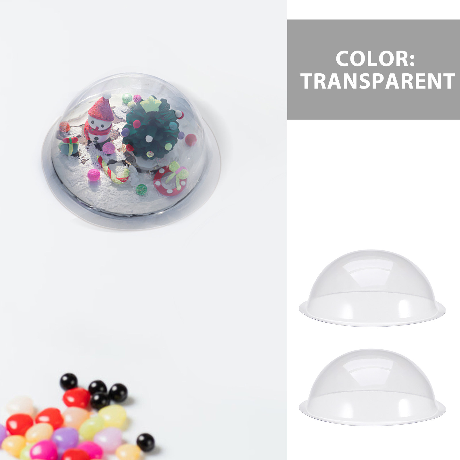 12 stuks doorzichtige, vulbare - Plastic Dome Clear recensie en prijs