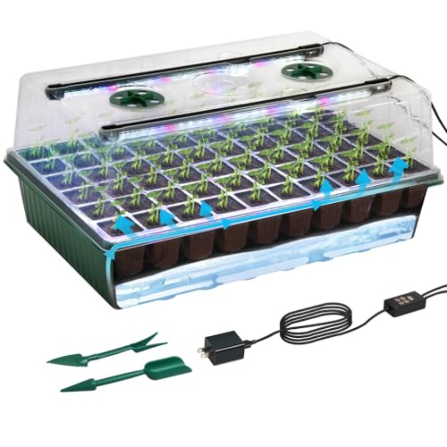 Zaaitray met groeilamp 60-cell - Humidity Dome Kit recensie en prijs