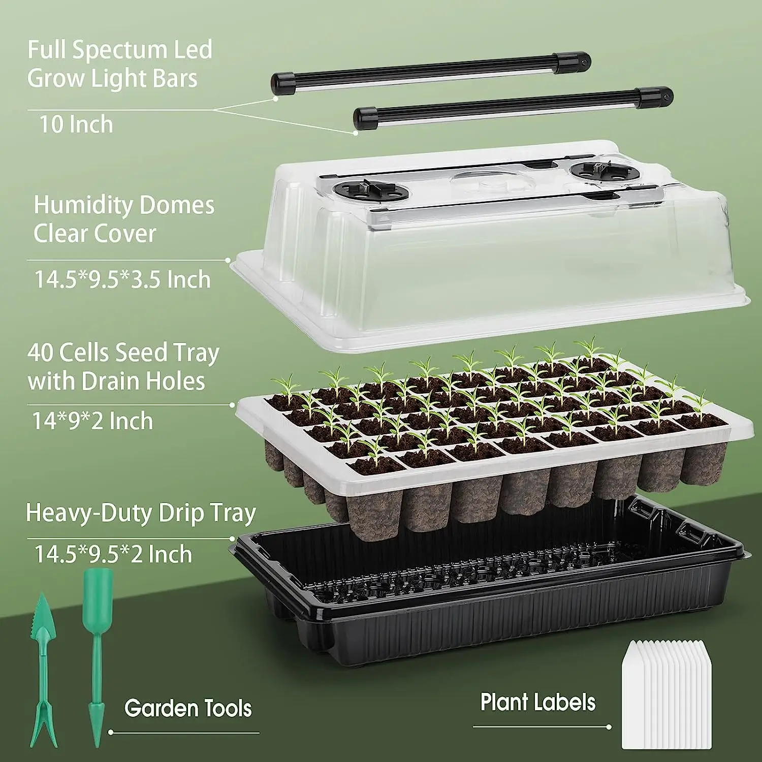 1 Set, zaadstartbakjes met 2 l - Humidity Dome Kit recensie en prijs