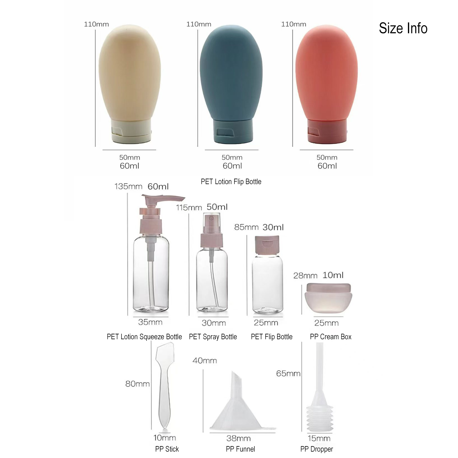 11-delige lekvrije reisflesjes - Misting Bottle Fine recensie en prijs